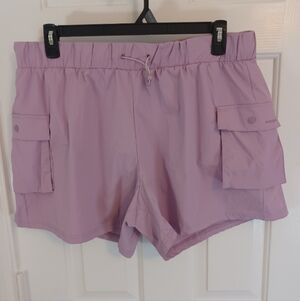 Avalanche Lilac Purple Nylon Cargo Shorts Sz XL